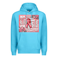 Ocean Blue cancer words Premium Hoodie - MaliasSmallBusiness