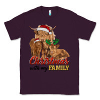 Plum christmas with my family highland cow cattle and calves Classic Tee - RanaPortraitStore