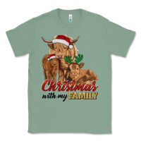 Sage christmas with my family highland cow cattle and calves Classic Tee - RanaPortraitStore