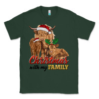 Sports Green christmas with my family highland cow cattle and calves Classic Tee - RanaPortraitStore