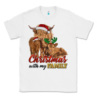 White christmas with my family highland cow cattle and calves Classic Tee - RanaPortraitStore