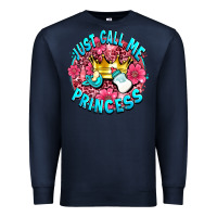 Navy just call me princess Premium Sweatshirt - AdoDesignShop