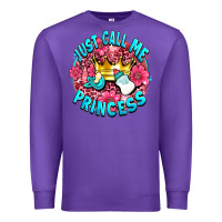 Purple just call me princess Premium Sweatshirt - AdoDesignShop