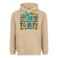 Mushroom i speak my mind because it hurts to bite my tongue Heavyweight Hoodie - AdoDesignShop