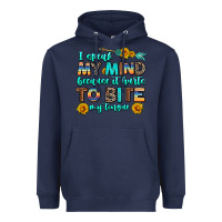 Navy i speak my mind because it hurts to bite my tongue Heavyweight Hoodie - AdoDesignShop