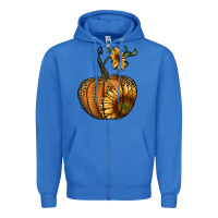 True Royal pumpkin with sunflower Zipper Hoodie - RanaPortraitStore