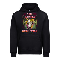 Foreset Green she kinda buck wild with bull skull Urban Hoodie - NancyCooperArtShop