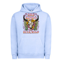 Pigment Grape Ice she kinda buck wild with bull skull Urban Hoodie - NancyCooperArtShop