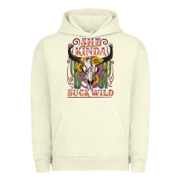 Pigment Pistachio she kinda buck wild with bull skull Urban Hoodie - NancyCooperArtShop