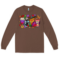 Chestnut day of the dead coffee cups Long Sleeve Tee - Zillion Design Studio