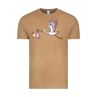 Vintage Camel stork with baby girl Vintage Tee - BarkalooDesign