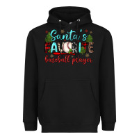 Black santa s favorite baseball player Heavyweight Hoodie - JahusDesignShop