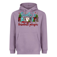 Lavender santa s favorite baseball player Heavyweight Hoodie - JahusDesignShop