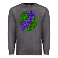 Charcoal Heather halloween leopard patch 3 Premium Sweatshirt - BundleAndBundleShop