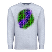 Heather Grey halloween leopard patch 3 Premium Sweatshirt - BundleAndBundleShop