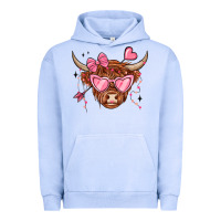Pigment Grape Ice valentines day long haired cow Urban Hoodie - MaliasSmallBusiness