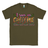 Army Green i run on caffeine chaos and cuss words Classic Tee - Zillion Design Studio