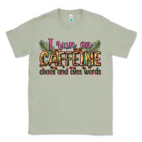 Matcha i run on caffeine chaos and cuss words Classic Tee - Zillion Design Studio