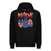 Black made in usa Premium Hoodie - MaliasSmallBusiness