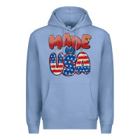 Colony Blue made in usa Premium Hoodie - MaliasSmallBusiness