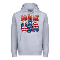Heather Grey made in usa Premium Hoodie - MaliasSmallBusiness