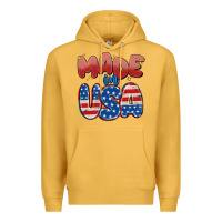Mustard made in usa Premium Hoodie - MaliasSmallBusiness