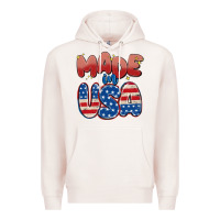 Pale Pink made in usa Premium Hoodie - MaliasSmallBusiness