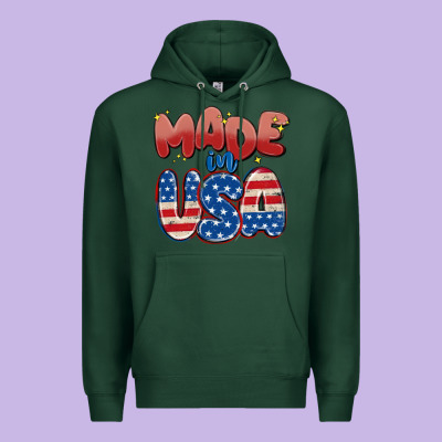 Made In Usa Premium Hoodie Designed By Maliassmallbusiness