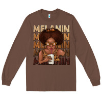 Chestnut melanin kid Long Sleeve Tee - texasbilliewilder
