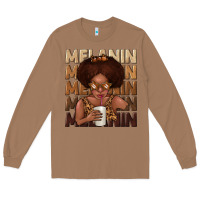 Toasted Coconut melanin kid Long Sleeve Tee - texasbilliewilder