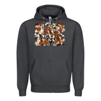 Smoke cowhide background Zipper Hoodie - Zillion Design Studio
