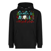 Black santa s favorite volleyball player Heavyweight Hoodie - JahusDesignShop