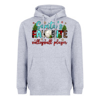 Heather Grey santa s favorite volleyball player Heavyweight Hoodie - JahusDesignShop