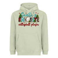Santa S Favorite Volleyball Player Heavyweight Hoodie | Teevron