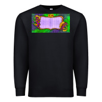 Black custom halloween lightning bolt license plate Premium Sweatshirt - BundleAndBundleShop