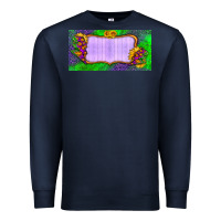 Navy custom halloween lightning bolt license plate Premium Sweatshirt - BundleAndBundleShop