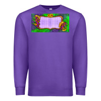 Purple custom halloween lightning bolt license plate Premium Sweatshirt - BundleAndBundleShop