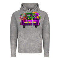 Cloud Rock mardi grass umbrella with truck Vintage Hoodie - AdoDesignShop