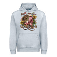 Heather Grey shouldve come with a warning boots  cowboy Urban Hoodie - NancyCooperArtShop