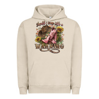 Pigment French Oak shouldve come with a warning boots  cowboy Urban Hoodie - NancyCooperArtShop