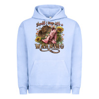 Pigment Grape Ice shouldve come with a warning boots  cowboy Urban Hoodie - NancyCooperArtShop