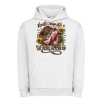Pigment Lunar Rock shouldve come with a warning boots  cowboy Urban Hoodie - NancyCooperArtShop