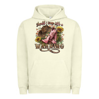 Pigment Pistachio shouldve come with a warning boots  cowboy Urban Hoodie - NancyCooperArtShop