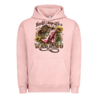 Pigment Salmon shouldve come with a warning boots  cowboy Urban Hoodie - NancyCooperArtShop