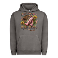 Pigment Tornado shouldve come with a warning boots  cowboy Urban Hoodie - NancyCooperArtShop