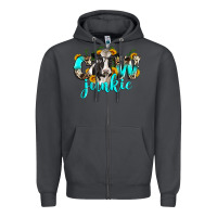 Smoke cow junkie Zipper Hoodie - Zillion Design Studio