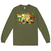 Army Green beer coffee cups Long Sleeve Tee - Zillion Design Studio