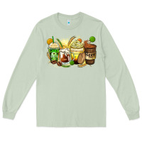Matcha beer coffee cups Long Sleeve Tee - Zillion Design Studio