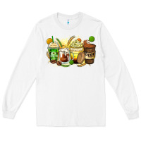 White beer coffee cups Long Sleeve Tee - Zillion Design Studio