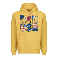 Antique Gold party in the usa Premium Hoodie - MaliasSmallBusiness